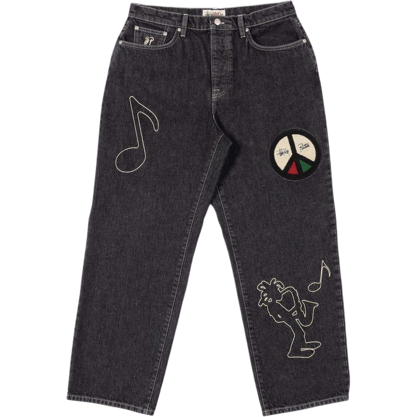 Джинсы Patta Co-branded Edition унисекс черного цвета Stussy, черный
Джинсы Patta Co-branded Edition унисекс черного цвета Stussy, черный