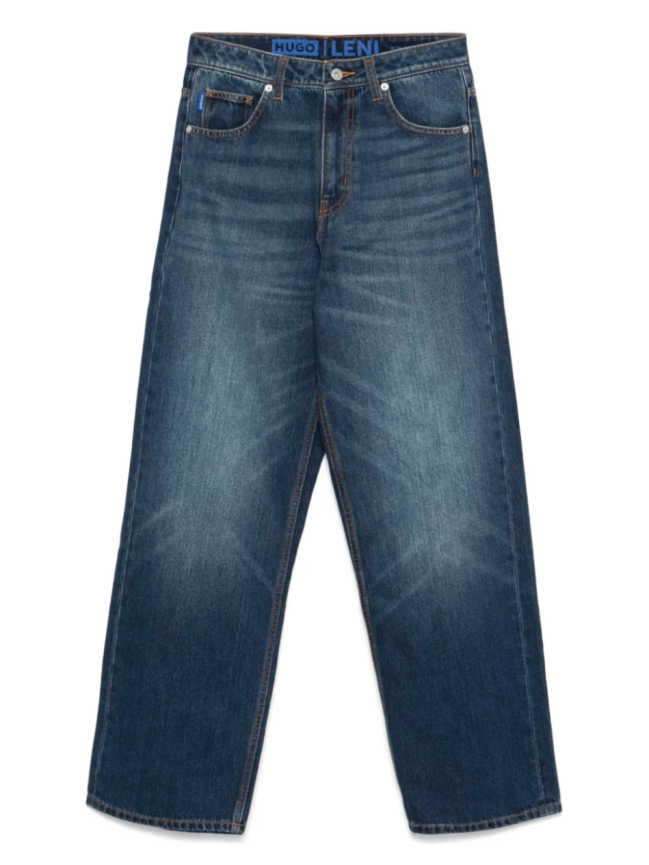 Джинсы с нашивкой-логотипом HUGO, синий
Джинсы с нашивкой-логотипом HUGO, синий