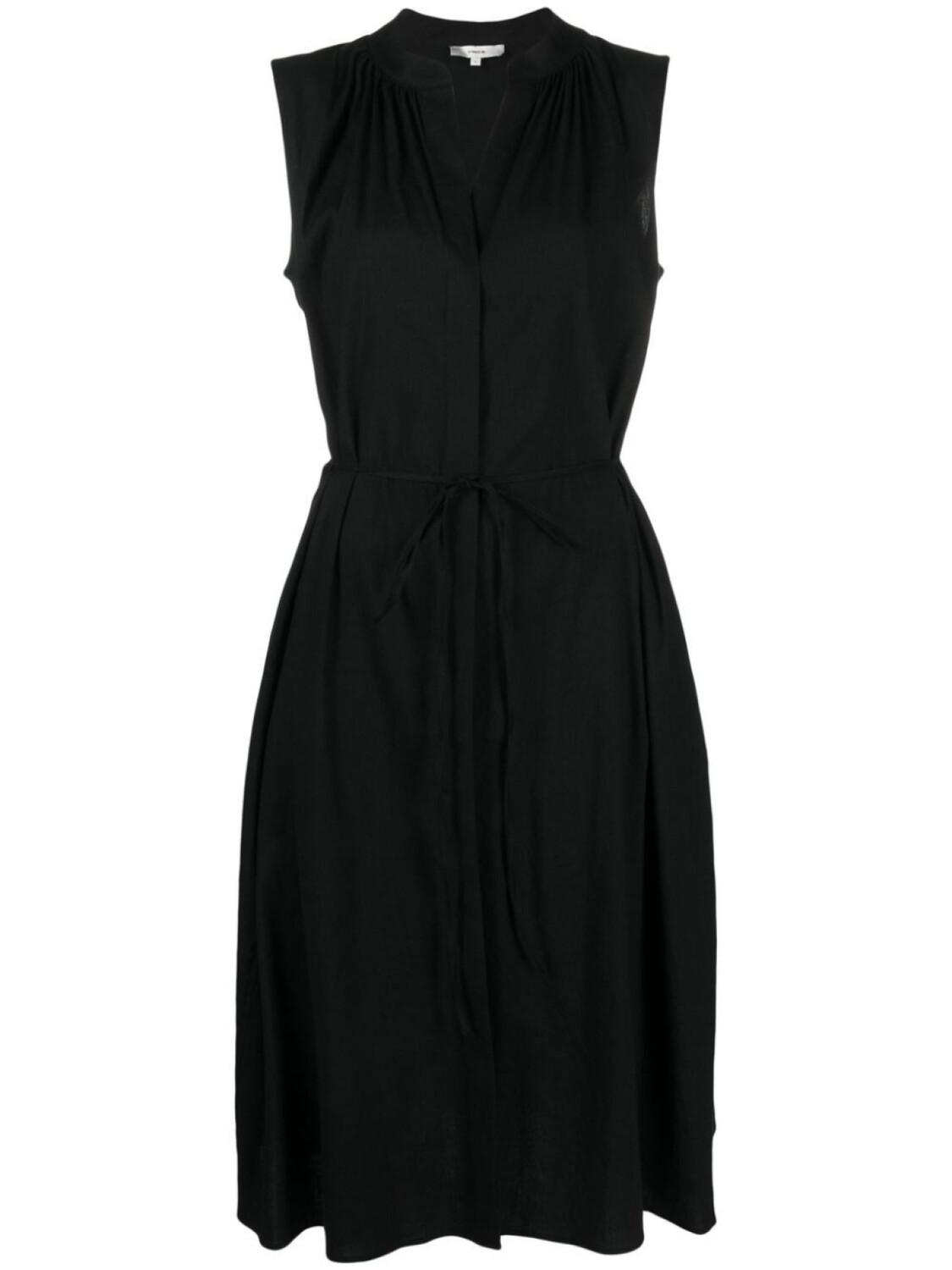 Vince платье с воротником-стойкой, черный 
Vince платье с воротником-стойкой, черный