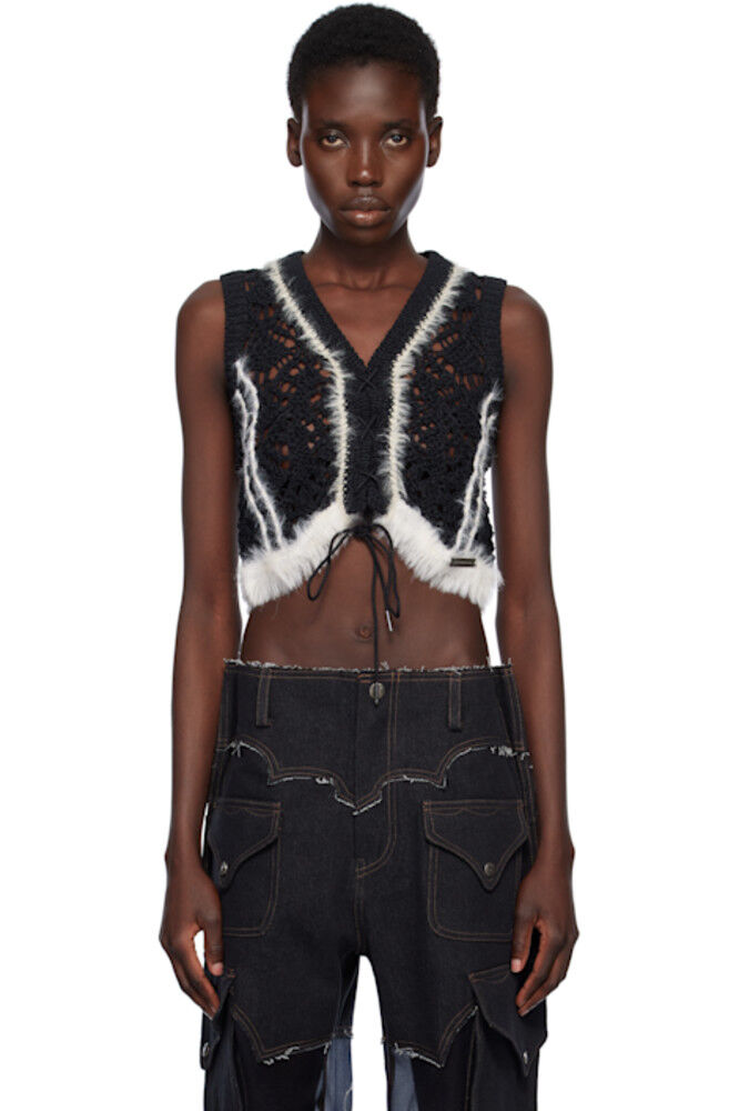 Черный жилет в стиле вестерн со шнуровкой Andersson Bell
Черный жилет в стиле вестерн со шнуровкой Andersson Bell