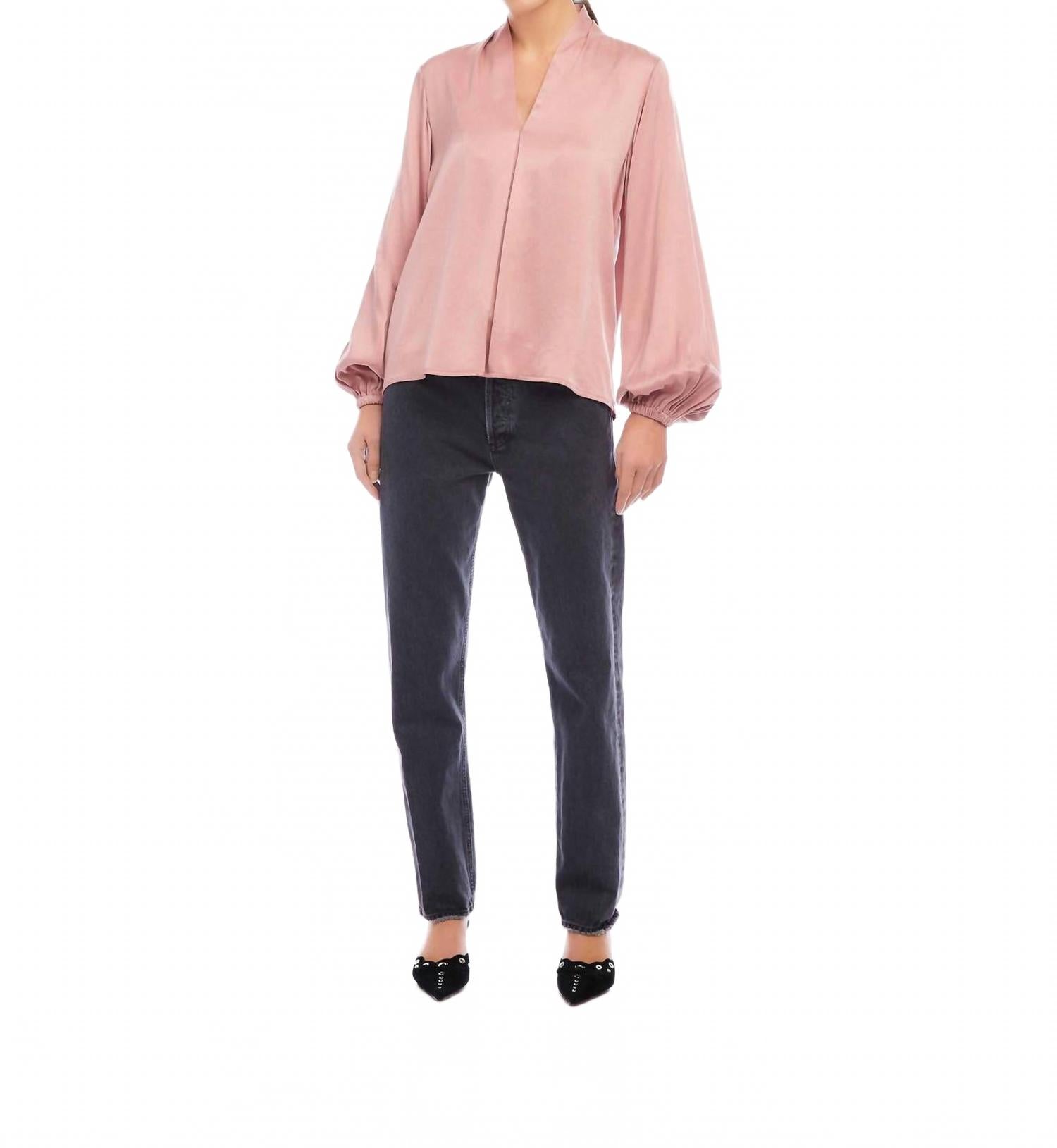 Топ Kiera с рукавами-блузон в цвете мов Fifteen Twenty, лиловый
Топ Kiera с рукавами-блузон в цвете мов Fifteen Twenty, лиловый