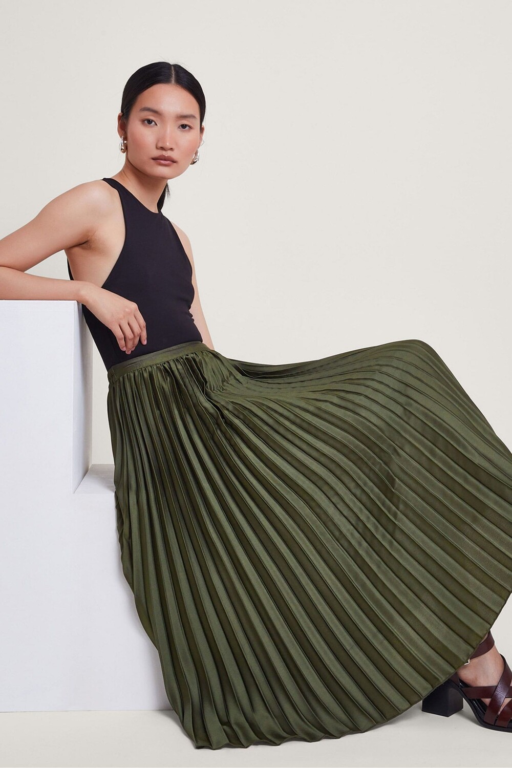 Плиссированная юбка Evelyn Monsoon, зеленый
Плиссированная юбка Evelyn Monsoon, зеленый