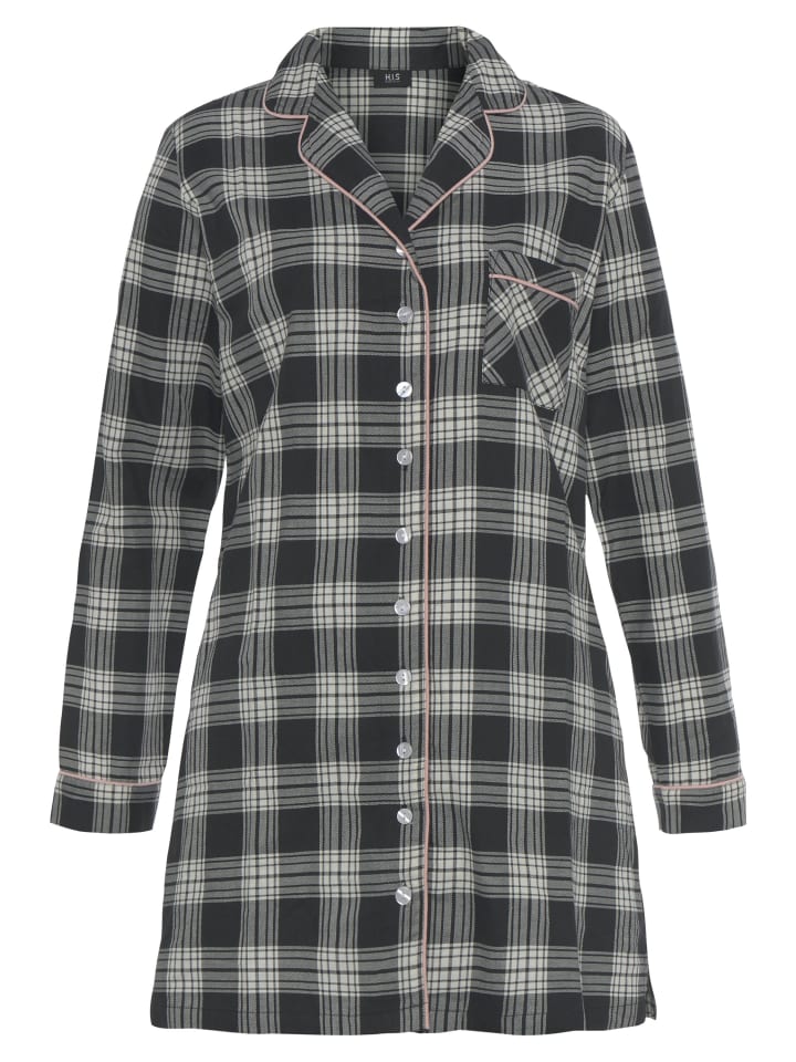 Ночная рубашка в черно-белую клетку H.I.S
Ночная рубашка в черно-белую клетку H.I.S