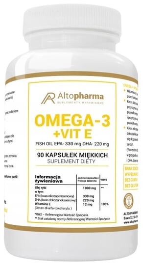 АльтоФарма, Омега-3 1000мг, 90 капс. Inna marka
АльтоФарма, Омега-3 1000мг, 90 капс. Inna marka