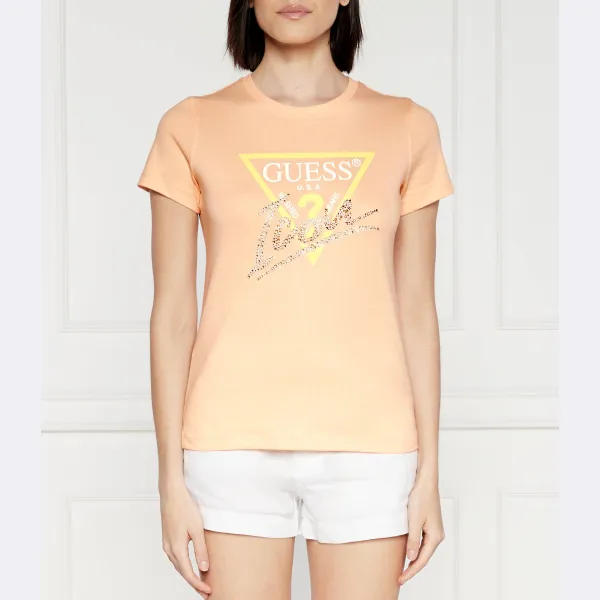 Футболка стандартного кроя с логотипом Guess, бежевый
Футболка стандартного кроя с логотипом Guess, бежевый