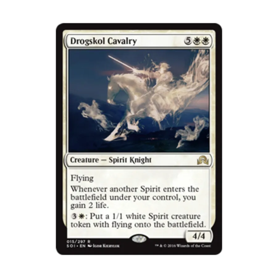 CCG Дрогскольская кавалерия (R), MTG - Shadows Over Innistrad 
CCG Дрогскольская кавалерия (R), MTG - Shadows Over Innistrad