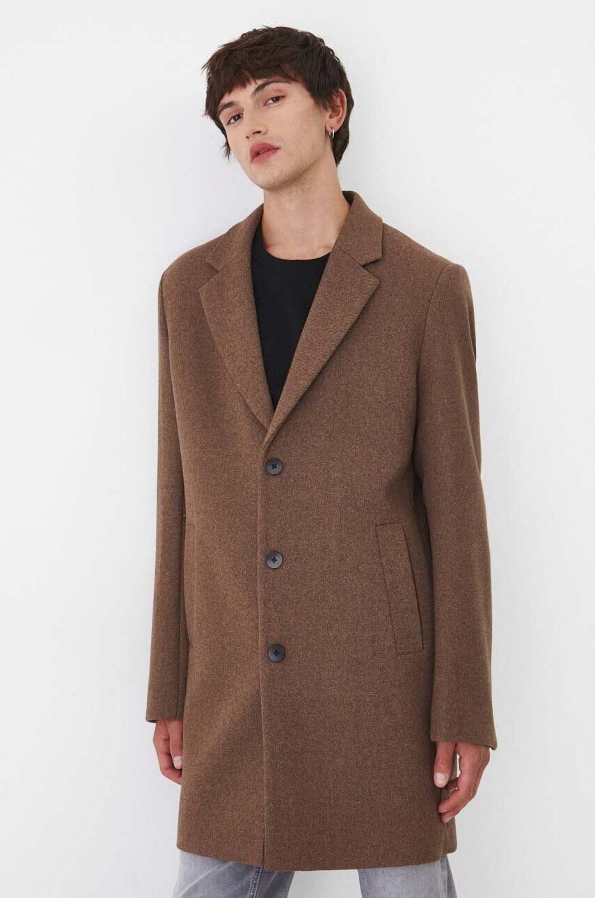 Medicine плащ с добавлением шерсти, коричневый 
Medicine плащ с добавлением шерсти, коричневый