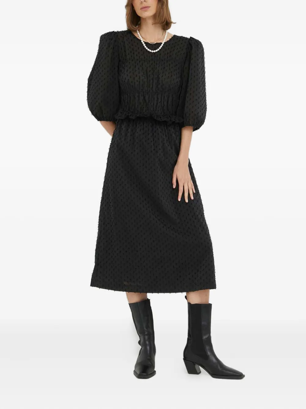 Платье с объемными рукавами Day Birger Et Mikkelsen, черный
Платье с объемными рукавами Day Birger Et Mikkelsen, черный