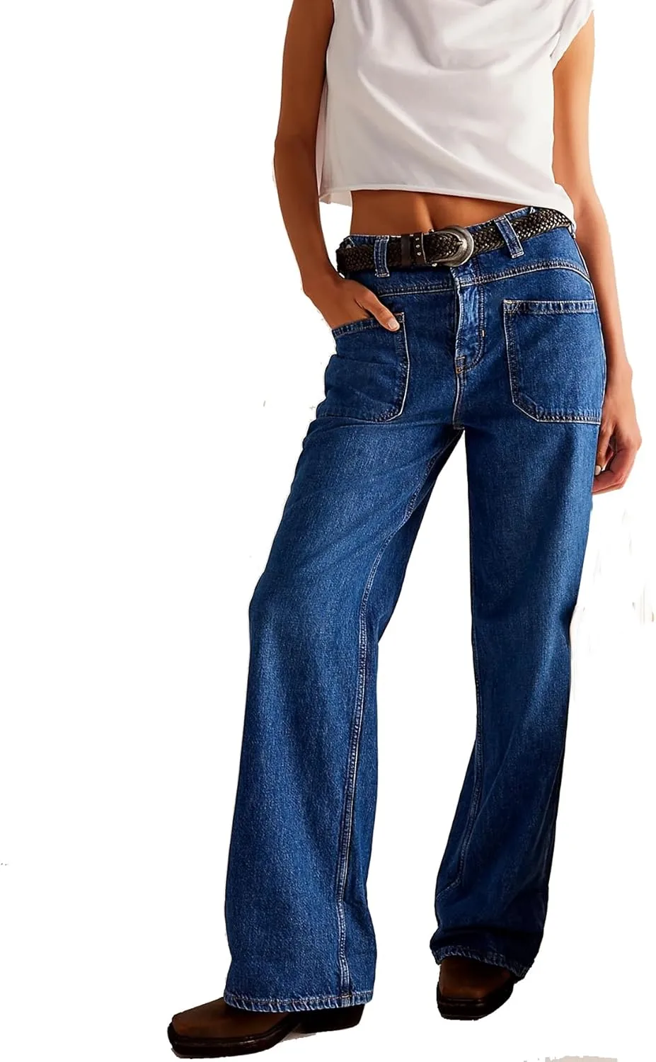 Женские джинсы Snoly широкие, мид-вайст, стрейч
Женские джинсы Snoly широкие, мид-вайст, стрейч