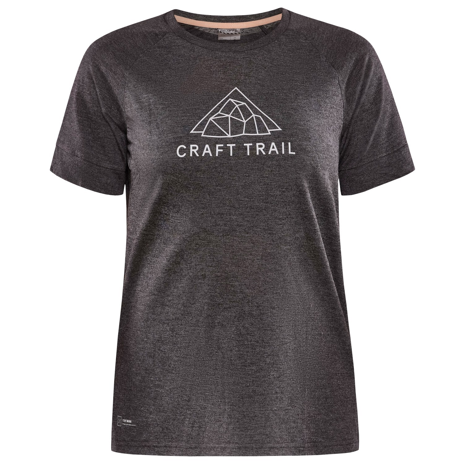 Беговая рубашка Craft Women's Pro Trail Wool S/S Tee, цвет Black/Melange 
Беговая рубашка Craft Women's Pro Trail Wool S/S Tee, цвет Black/Melange