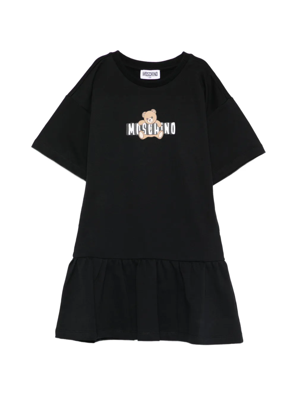 Платье с оборками и рисунком в виде медвежонка Moschino Kids, черный
Платье с оборками и рисунком в виде медвежонка Moschino Kids, черный