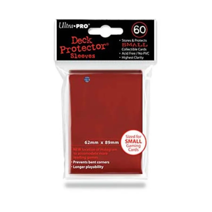 Защитные рукава для палубы — маленькие, красные (60), Card Sleeves - Undersized (Ultra Pro)
Защитные рукава для палубы — маленькие, красные (60), Card Sleeves - Undersized (Ultra Pro)