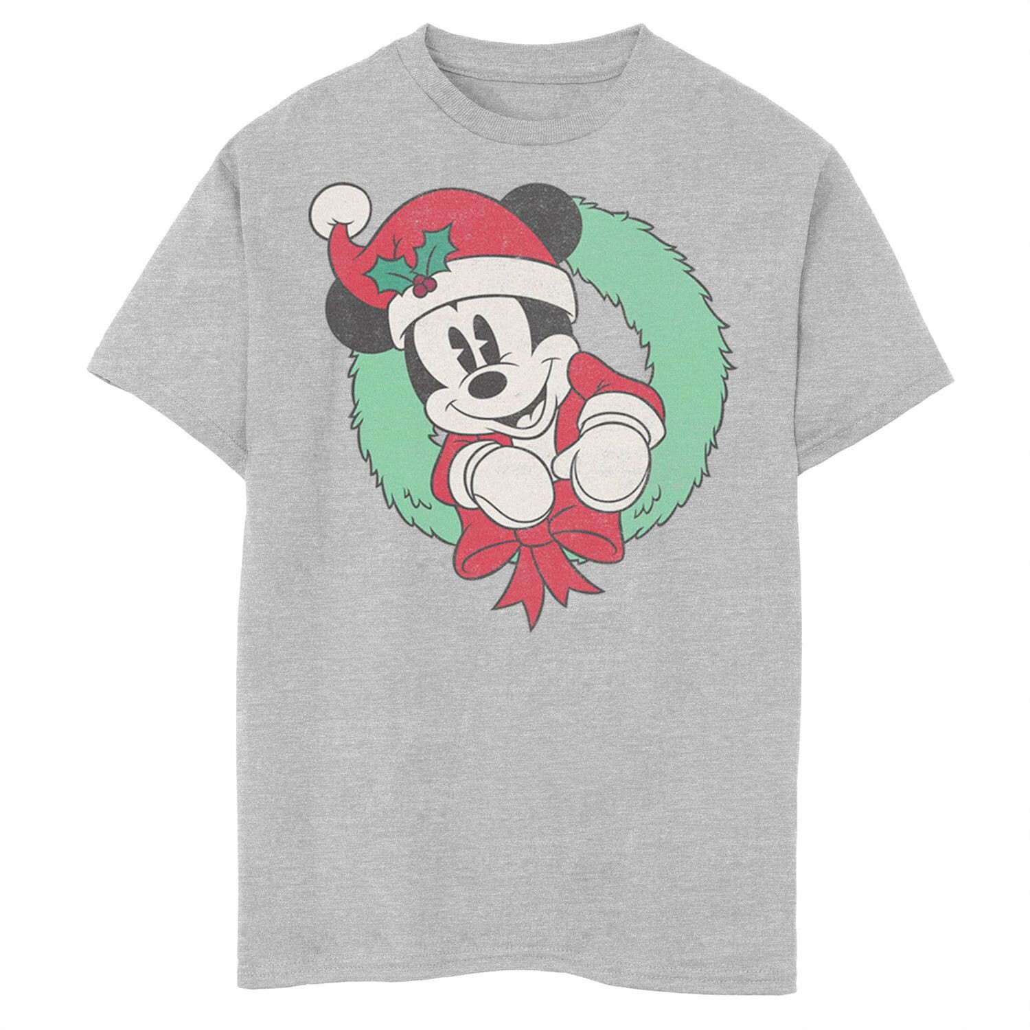 Рождественский венок с Микки Маусом Disney для мальчиков 8–20 лет, шляпа Санты, футболка с изображением портрета Licensed Character
Рождественский венок с Микки Маусом Disney для мальчиков 8–20 лет, шляпа Санты, футболка с изображением портрета Licensed Character