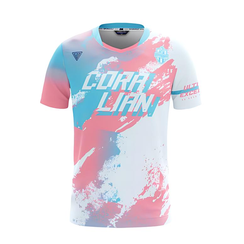 Футболка для бадминтона женская розово-голубая CORALIAN
Футболка для бадминтона женская розово-голубая CORALIAN