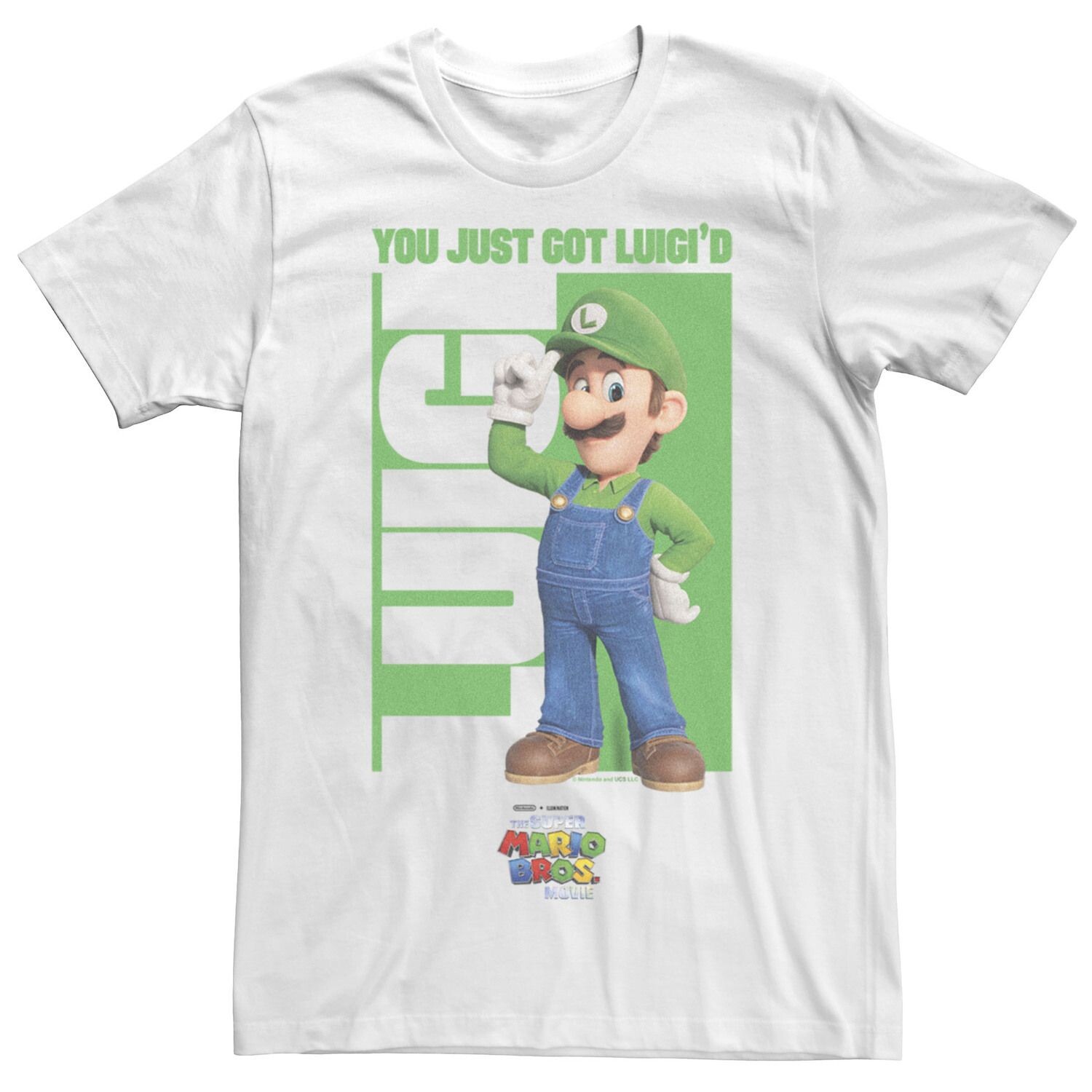 Мужская футболка с рисунком The Super Mario Bros. Movie You Got Luigi'd Licensed Character 
Мужская футболка с рисунком The Super Mario Bros. Movie You Got Luigi'd Licensed Character