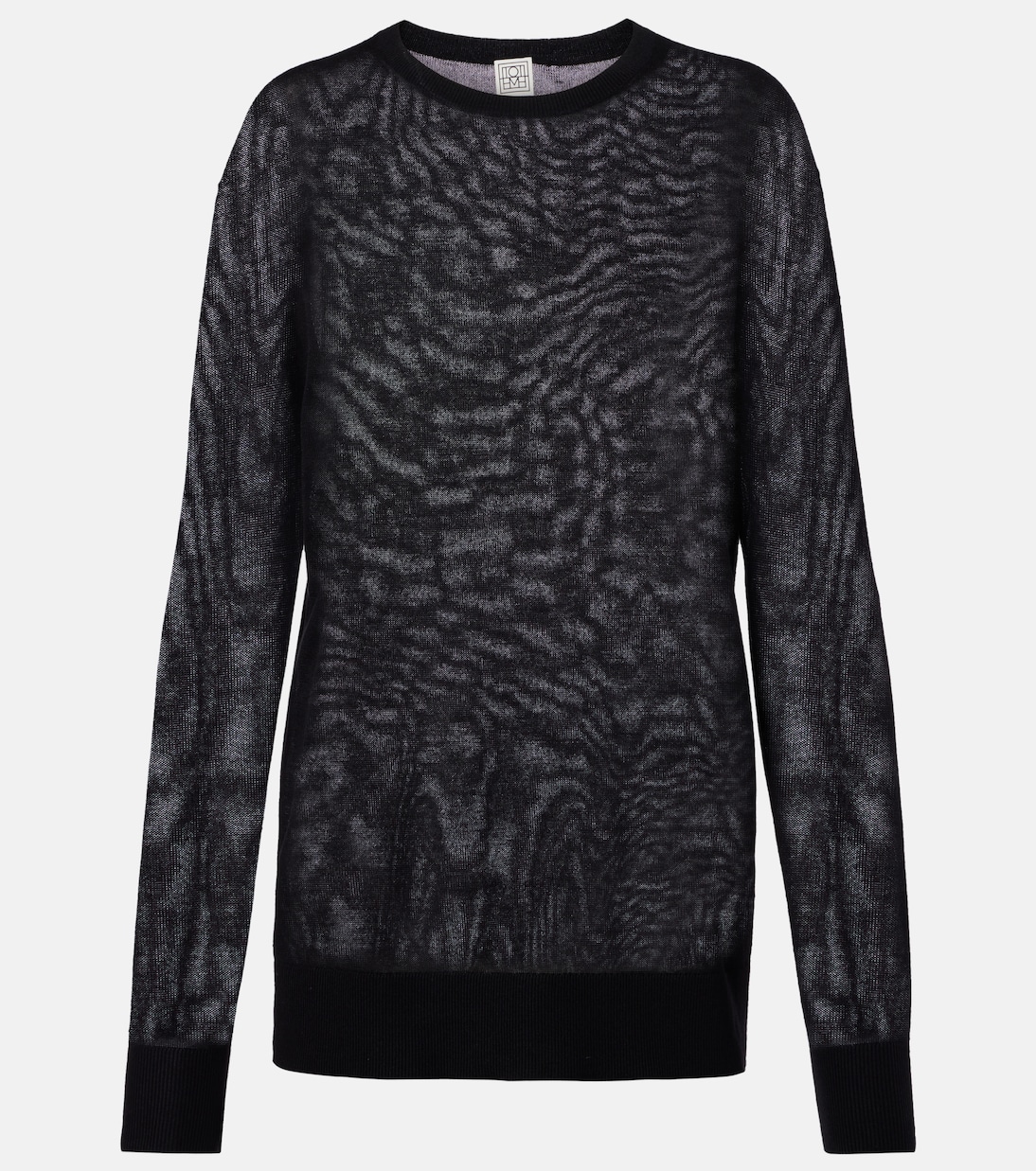 Оверсайз свитер Toteme, черный
Оверсайз свитер Toteme, черный