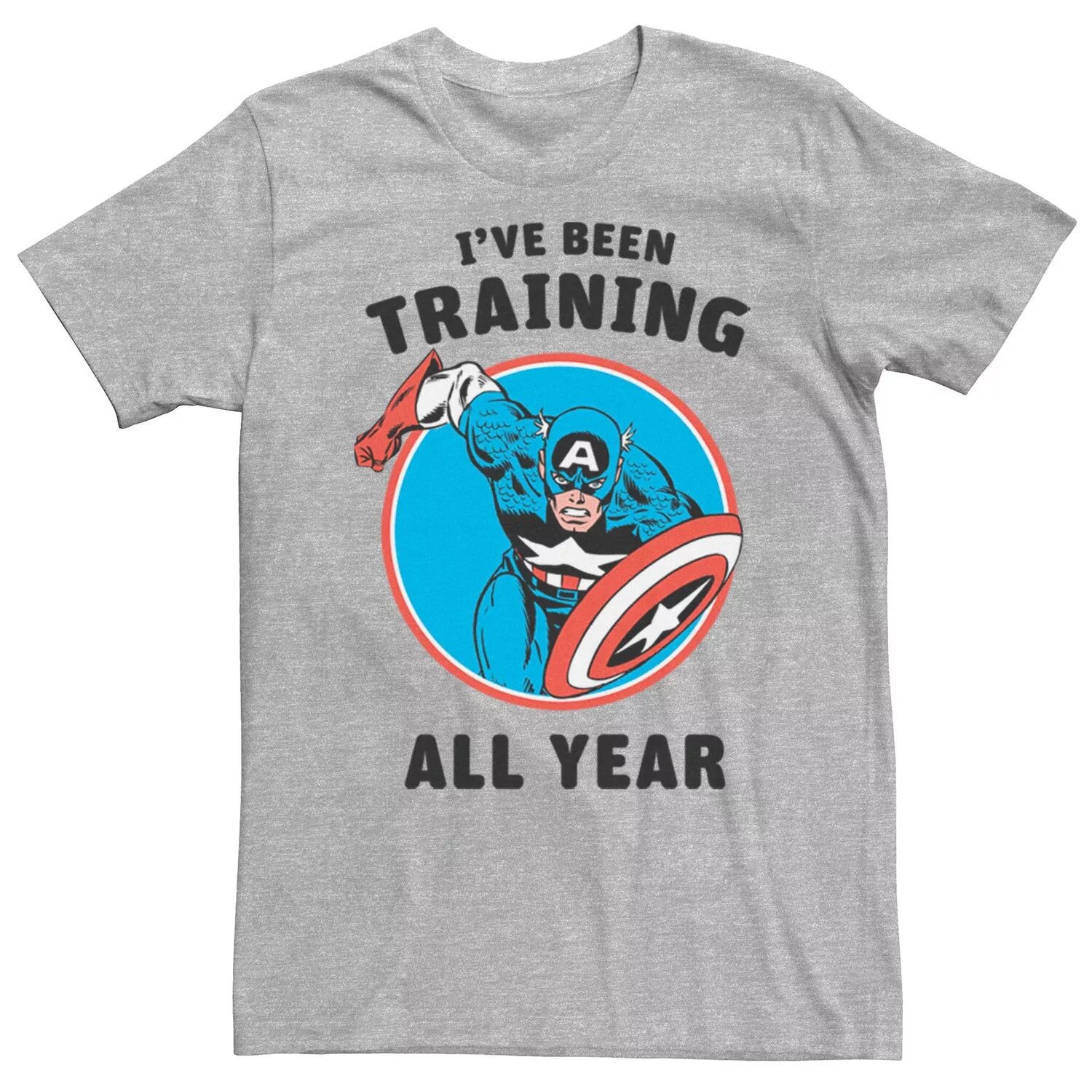Мужская футболка «Капитан Америка, я тренировался весь год» Marvel
Мужская футболка «Капитан Америка, я тренировался весь год» Marvel