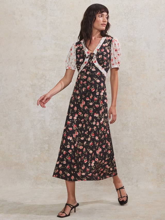 Смешанное цветочное платье ditsy Ro&Zo, черный/разноцветный
Смешанное цветочное платье ditsy Ro&Zo, черный/разноцветный