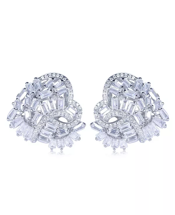 Большие серьги-сердца из стерлингового серебра с кубическим цирконием от Suzy Levian Suzy Levian New York, silver
Большие серьги-сердца из стерлингового серебра с кубическим цирконием от Suzy Levian Suzy Levian New York, silver