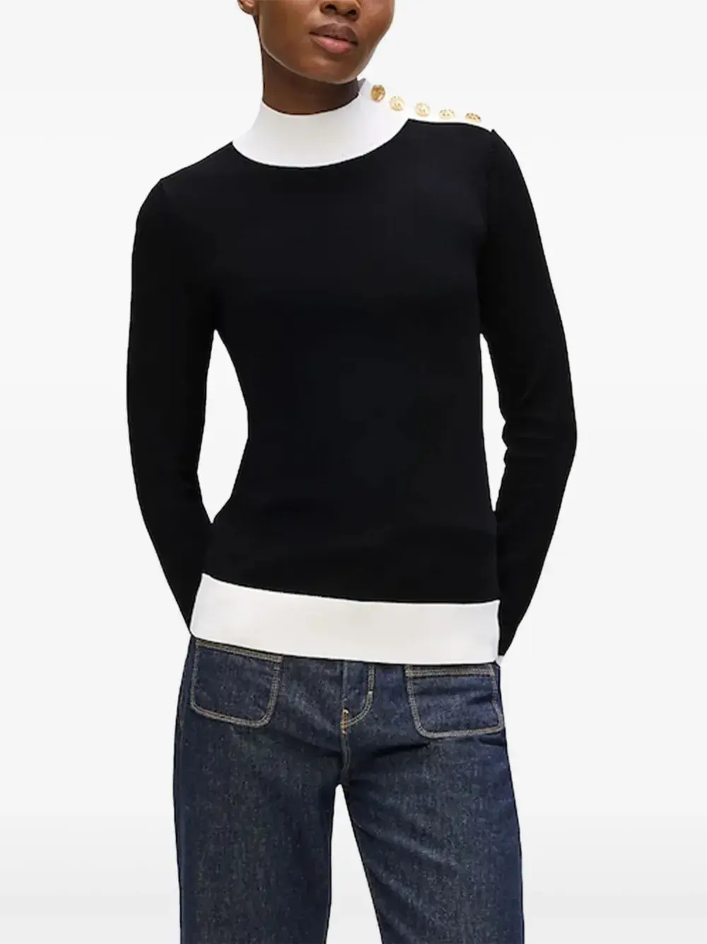 Свитер с пуговицами Karl Lagerfeld, черный
Свитер с пуговицами Karl Lagerfeld, черный