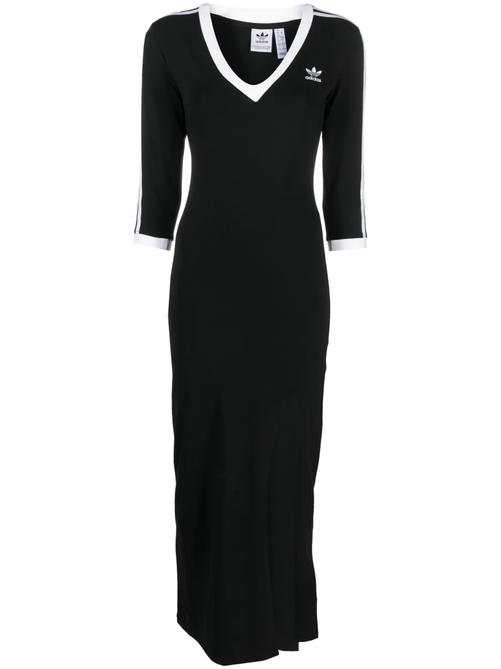 Длинное платье Adicolor Classics с полосками Adidas, черный
Длинное платье Adicolor Classics с полосками Adidas, черный
