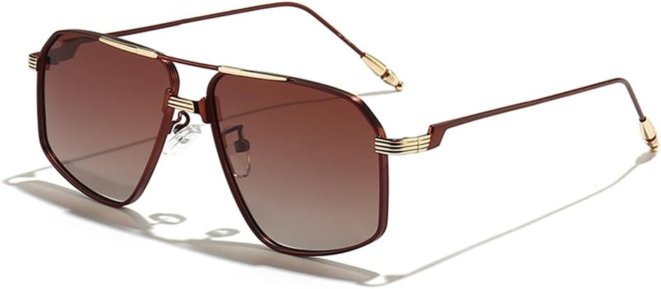 Металлические солнцезащитные очки для мужчин, градиентные солнцезащитные очки с двойным лучом, женские солнцезащитные очки с защитой от УФ-излучения UV400 HCPIHF, C05 Tea Tea
Металлические солнцезащитные очки для мужчин, градиентные солнцезащитные очки с двойным лучом, женские солнцезащитные очки с защитой от УФ-излучения UV400 HCPIHF, C05 Tea Tea