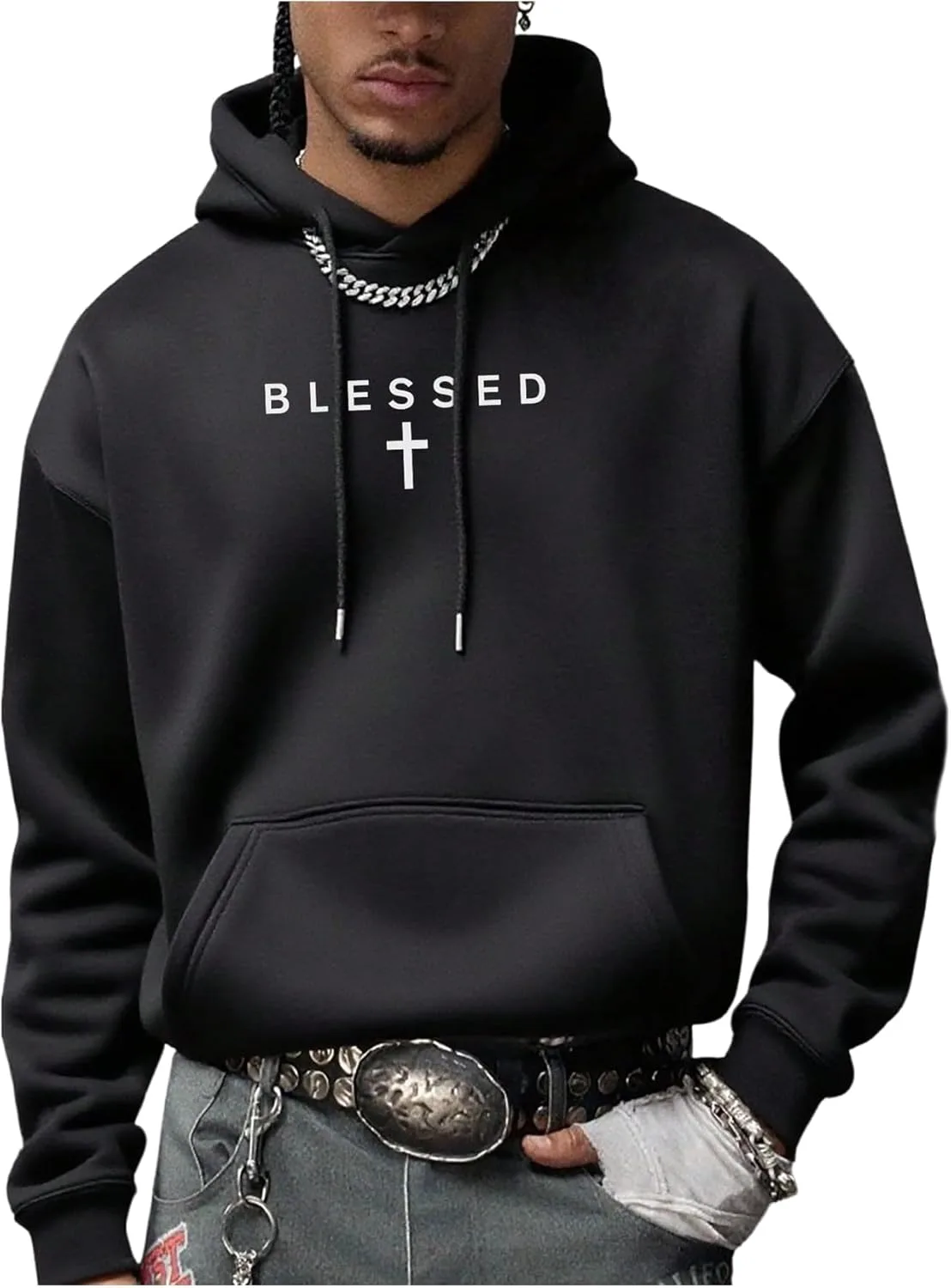 Мужской худи с принтом и шнурком RoseSeek
Мужской худи с принтом и шнурком RoseSeek