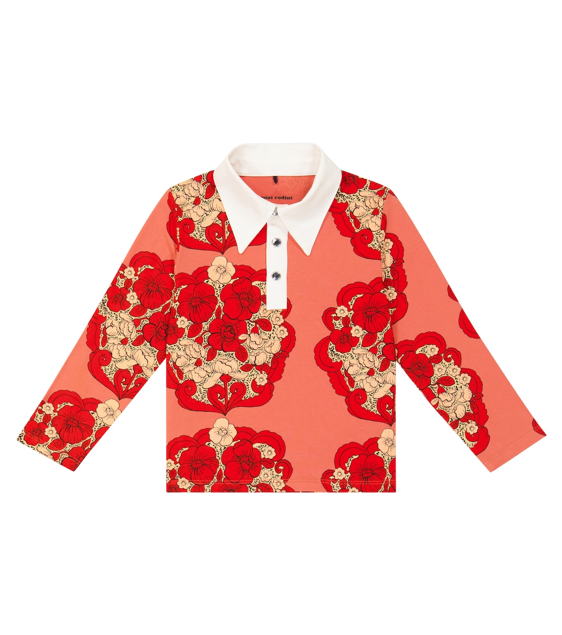 Рубашка-поло из хлопковой смеси с принтом Mini Rodini, красный
Рубашка-поло из хлопковой смеси с принтом Mini Rodini, красный