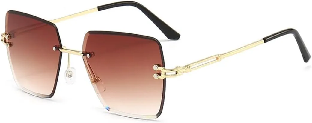 Женские солнцезащитные очки, солнцезащитные очки с градиентным переходом цвета, очки без оправы, легкие квадратные очки класса люкс HDSMMXP, Golden Gradual Blue
Женские солнцезащитные очки, солнцезащитные очки с градиентным переходом цвета, очки без оправы, легкие квадратные очки класса люкс HDSMMXP, Golden Gradual Blue