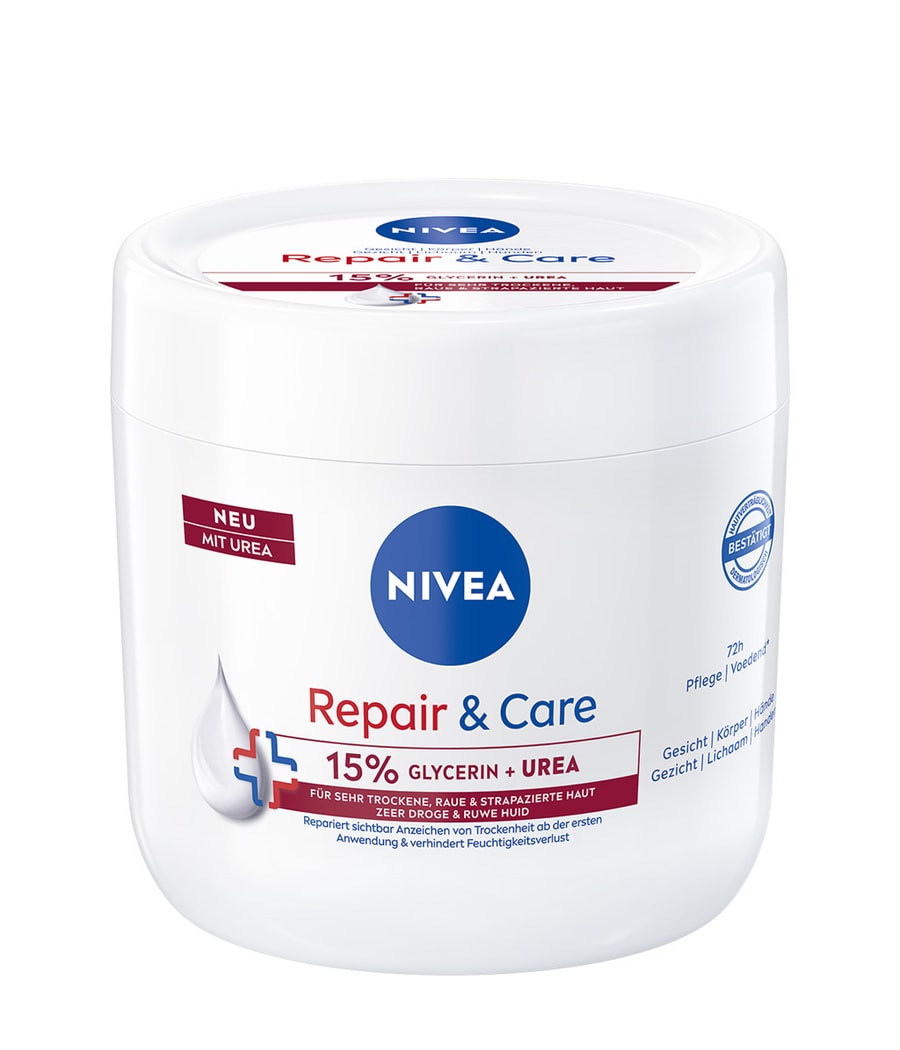 Крем для тела NIVEA Repair & Care Creme-Tiegel Urea, 400 ml
Крем для тела NIVEA Repair & Care Creme-Tiegel Urea, 400 ml