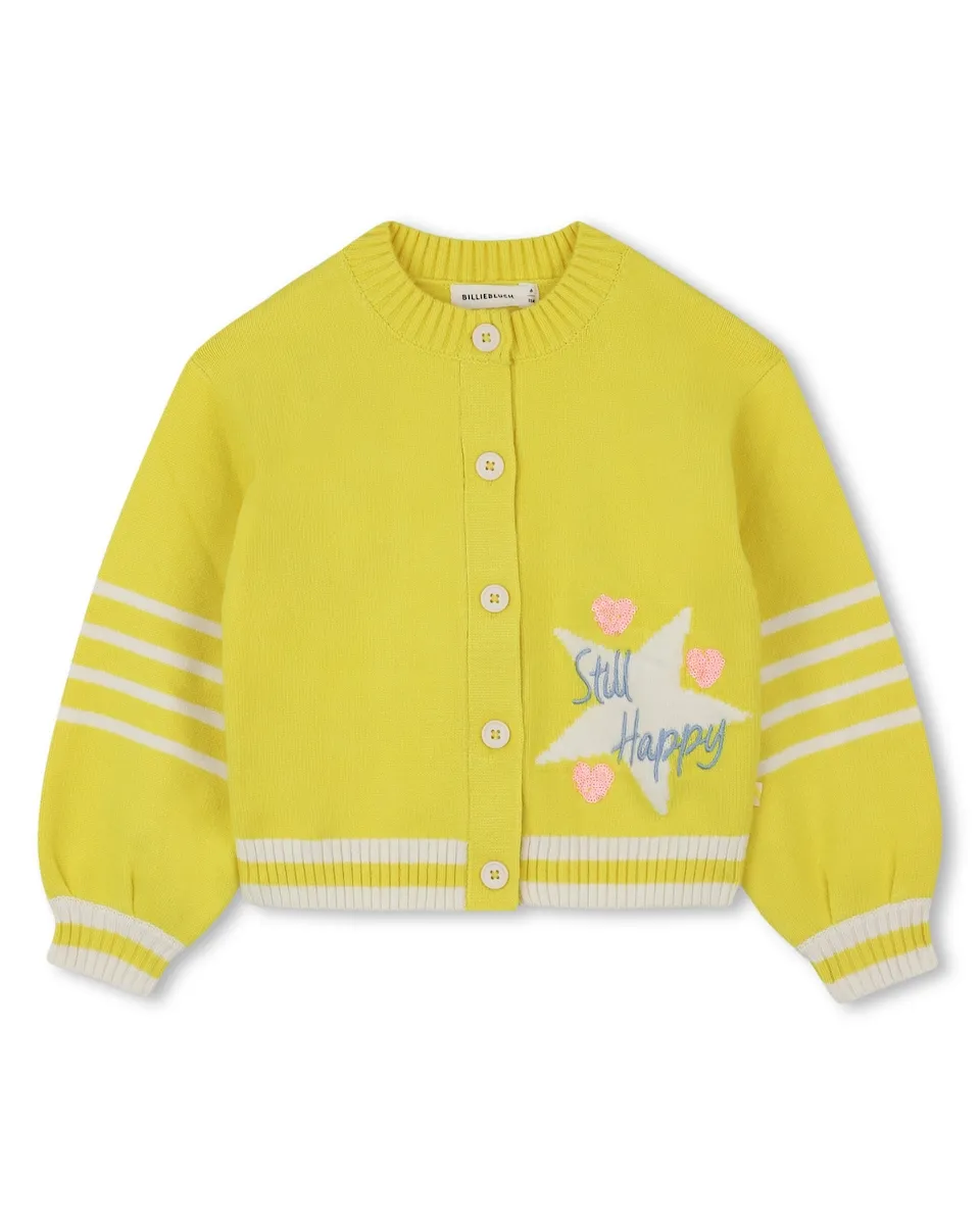 Детский свитер желтого цвета на пуговицах Billieblush, желтый
Детский свитер желтого цвета на пуговицах Billieblush, желтый