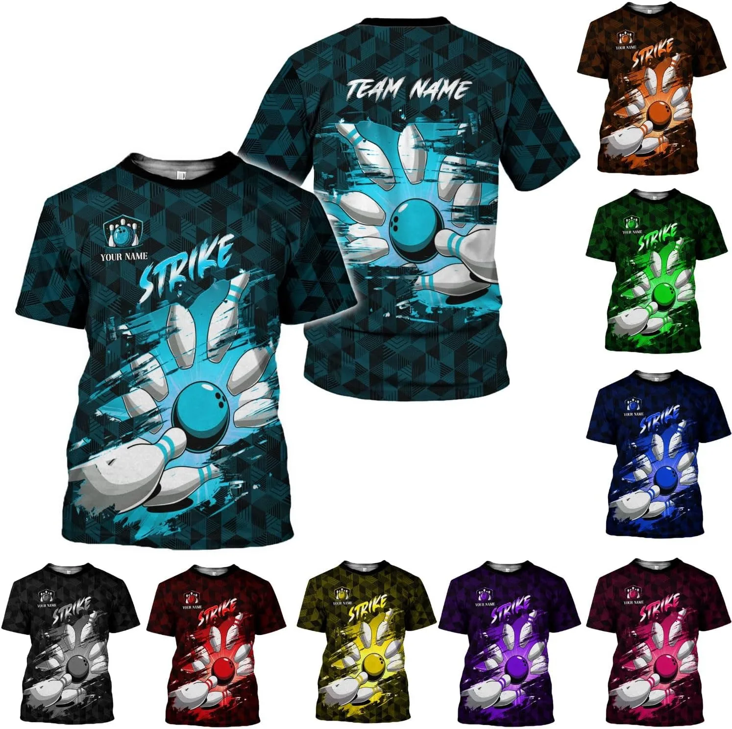 Персонализированная футболка для боулинга 3D LigtHuy
Персонализированная футболка для боулинга 3D LigtHuy