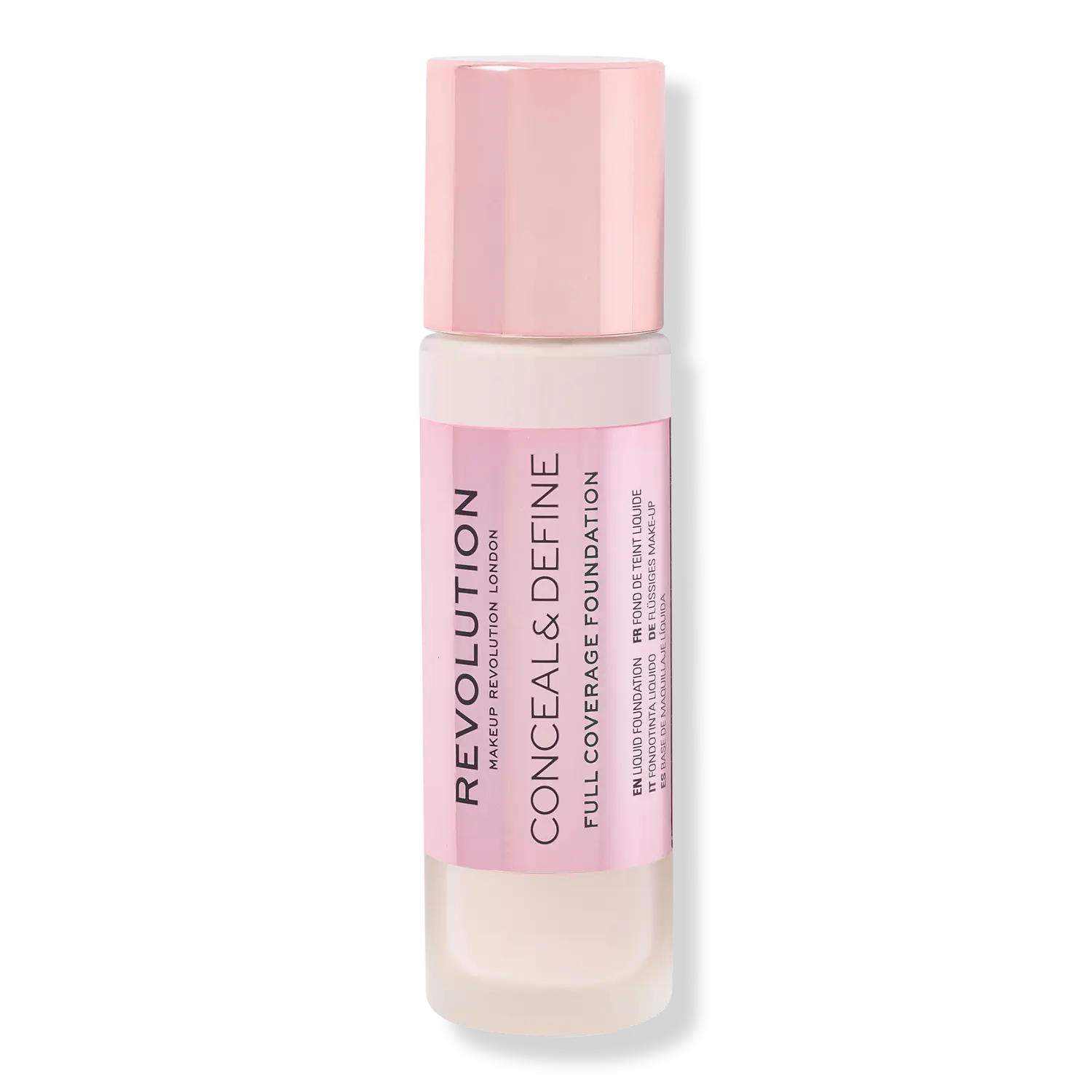 Тональный крем Conceal & Define с полным покрытием Revolution Beauty, F0.5 (for fair skin tones w/ a pink undertone)
Тональный крем Conceal & Define с полным покрытием Revolution Beauty, F0.5 (for fair skin tones w/ a pink undertone)