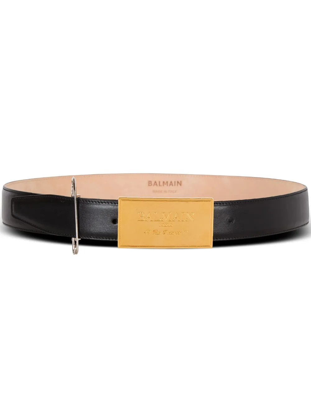 Ремень с декоративной булавкой BALMAIN, черный
Ремень с декоративной булавкой BALMAIN, черный