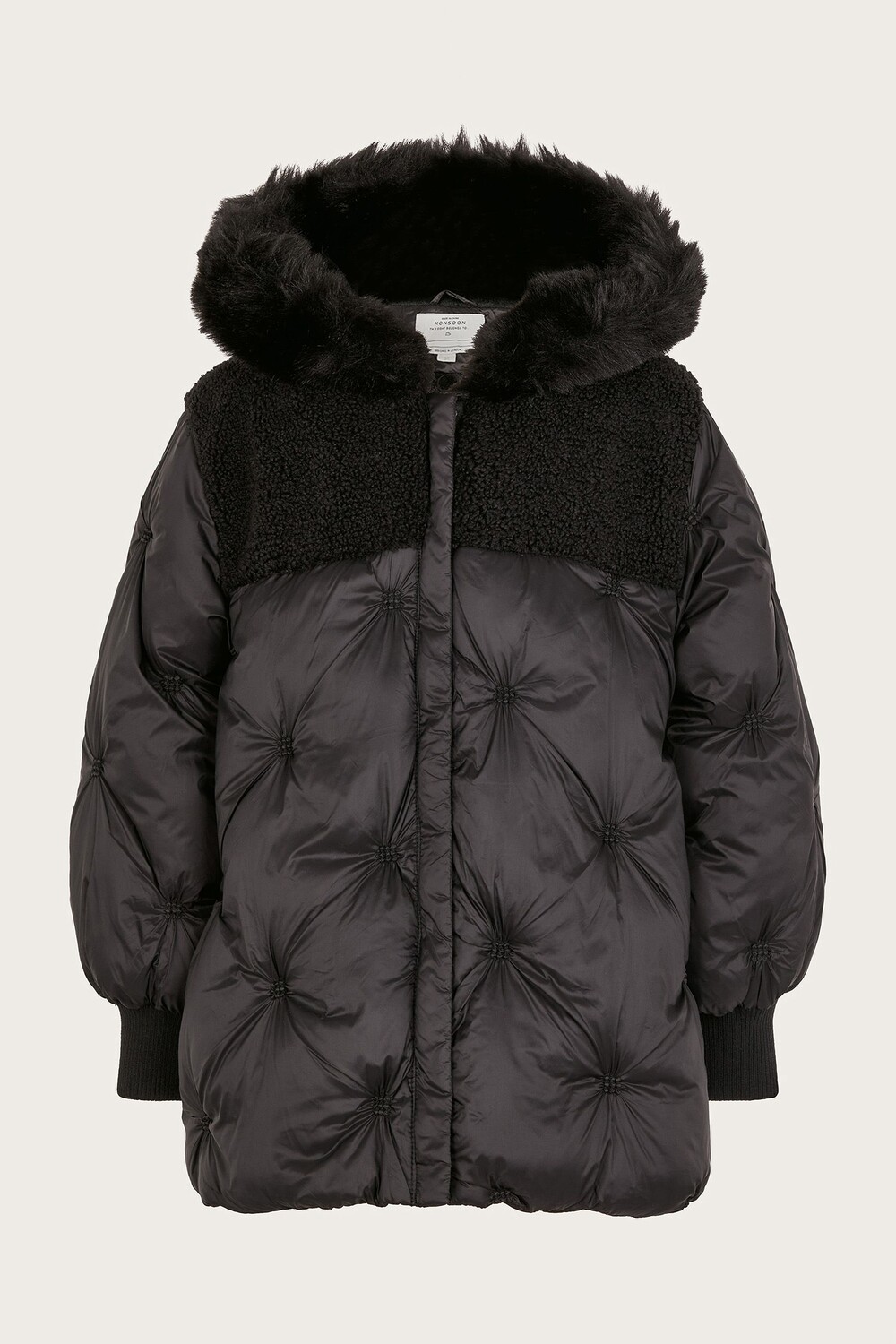 Стеганое пальто из борга Chester Monsoon, черный
Стеганое пальто из борга Chester Monsoon, черный