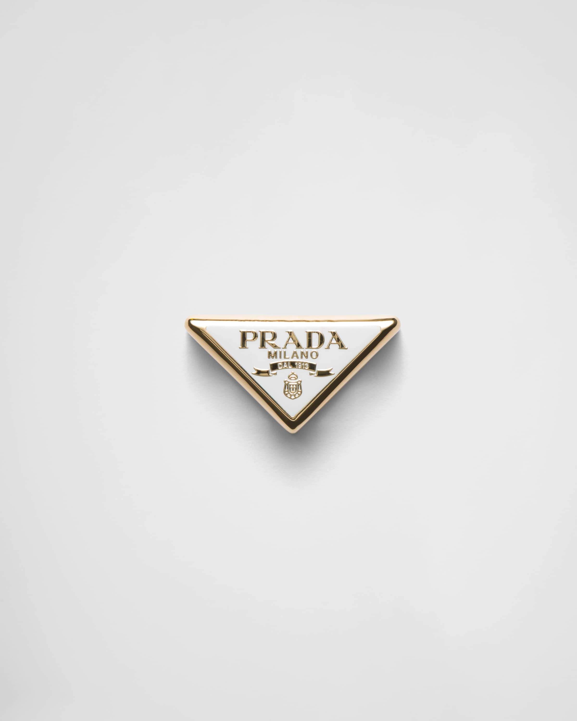Металлический зажим для шарфа Prada, белый
Металлический зажим для шарфа Prada, белый