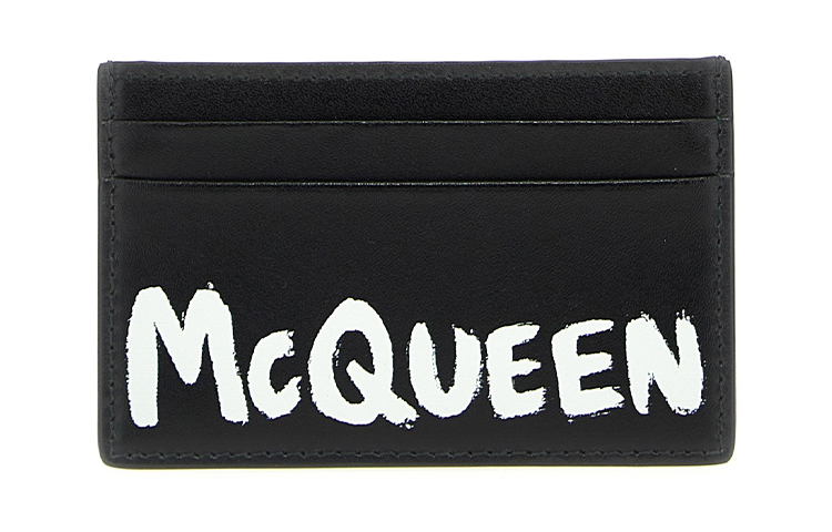 Кожаный кардхолдер мужской черный Alexander McQueen 
Кожаный кардхолдер мужской черный Alexander McQueen