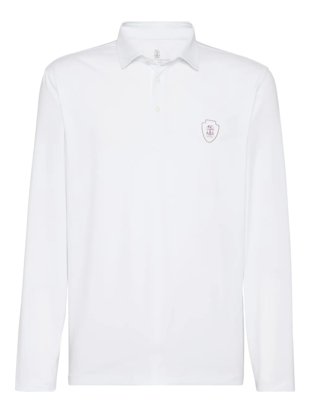 Рубашка поло с длинными рукавами Brunello Cucinelli, белый
Рубашка поло с длинными рукавами Brunello Cucinelli, белый