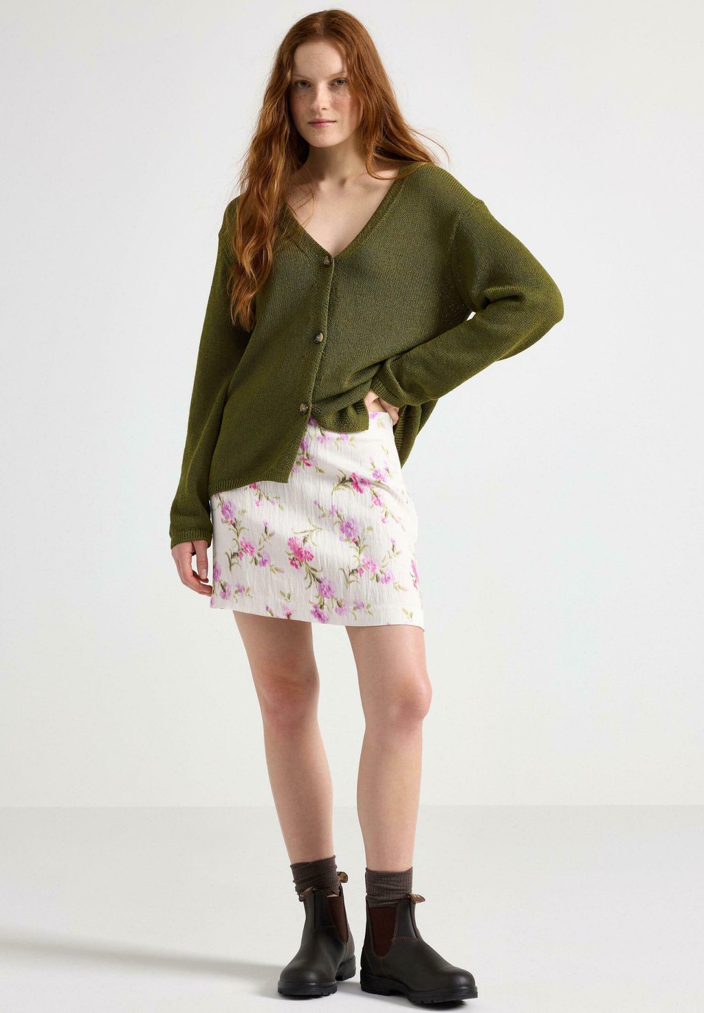 Мини-юбка Gonna a campana Lindex, бежевый 
Мини-юбка Gonna a campana Lindex, бежевый