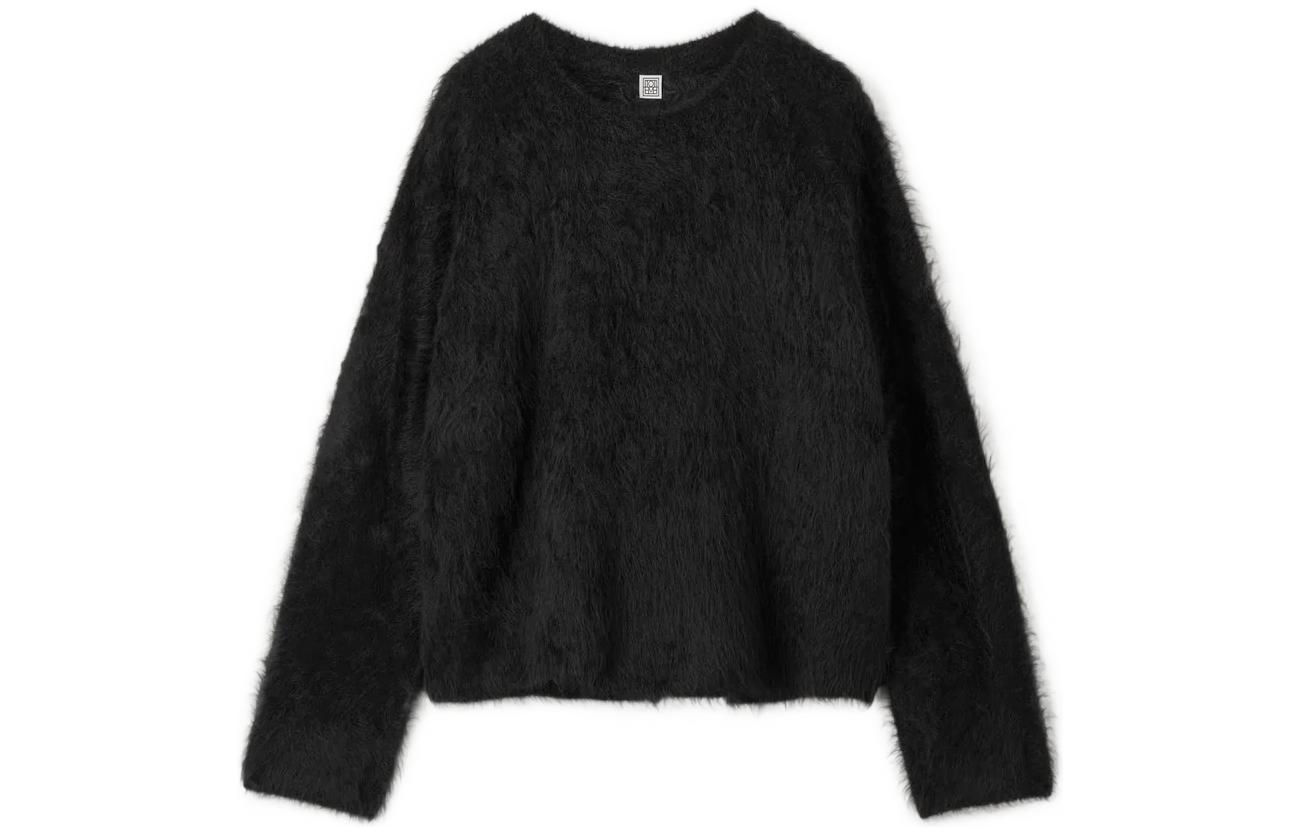 Оверсайз свитер из искусственного меха TOTEME, черный
Оверсайз свитер из искусственного меха TOTEME, черный