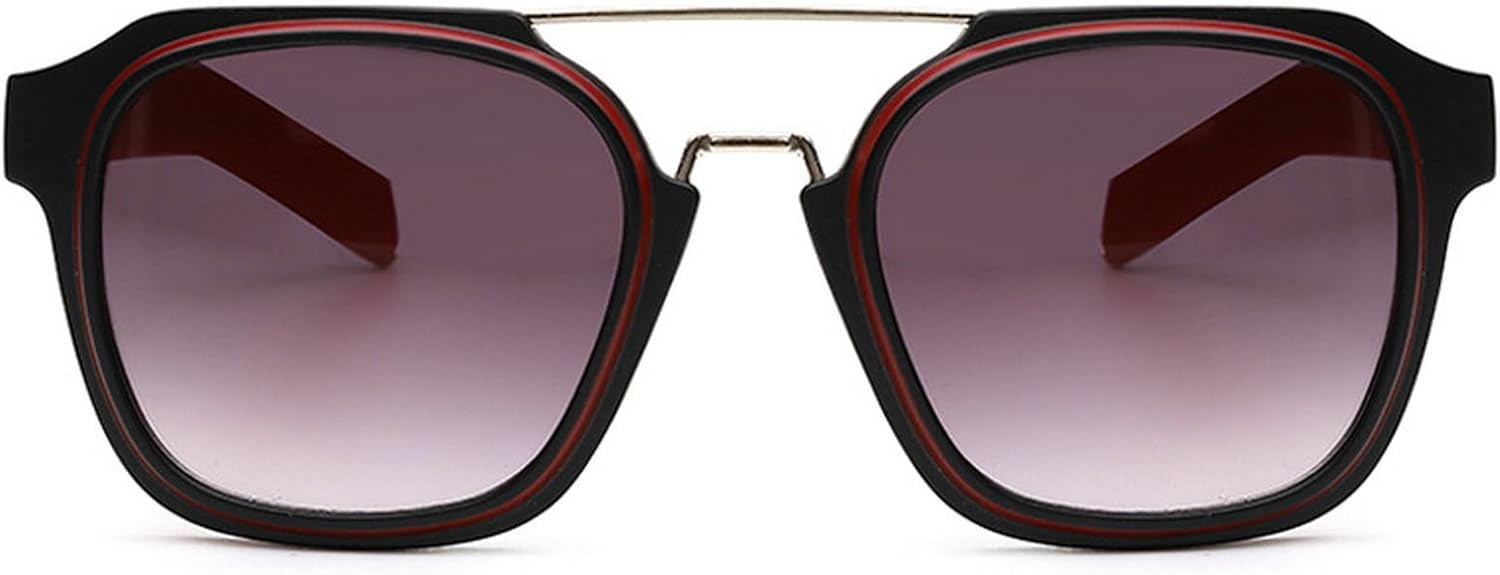 Солнцезащитные очки в стиле ретро с двойной перемычкой, квадратной формы, градиентные линзы, защита от УФ-излучения UV400, модные солнцезащитные очки-пилот для мужчин mincl, Black Red
Солнцезащитные очки в стиле ретро с двойной перемычкой, квадратной формы, градиентные линзы, защита от УФ-излучения UV400, модные солнцезащитные очки-пилот для мужчин mincl, Black Red