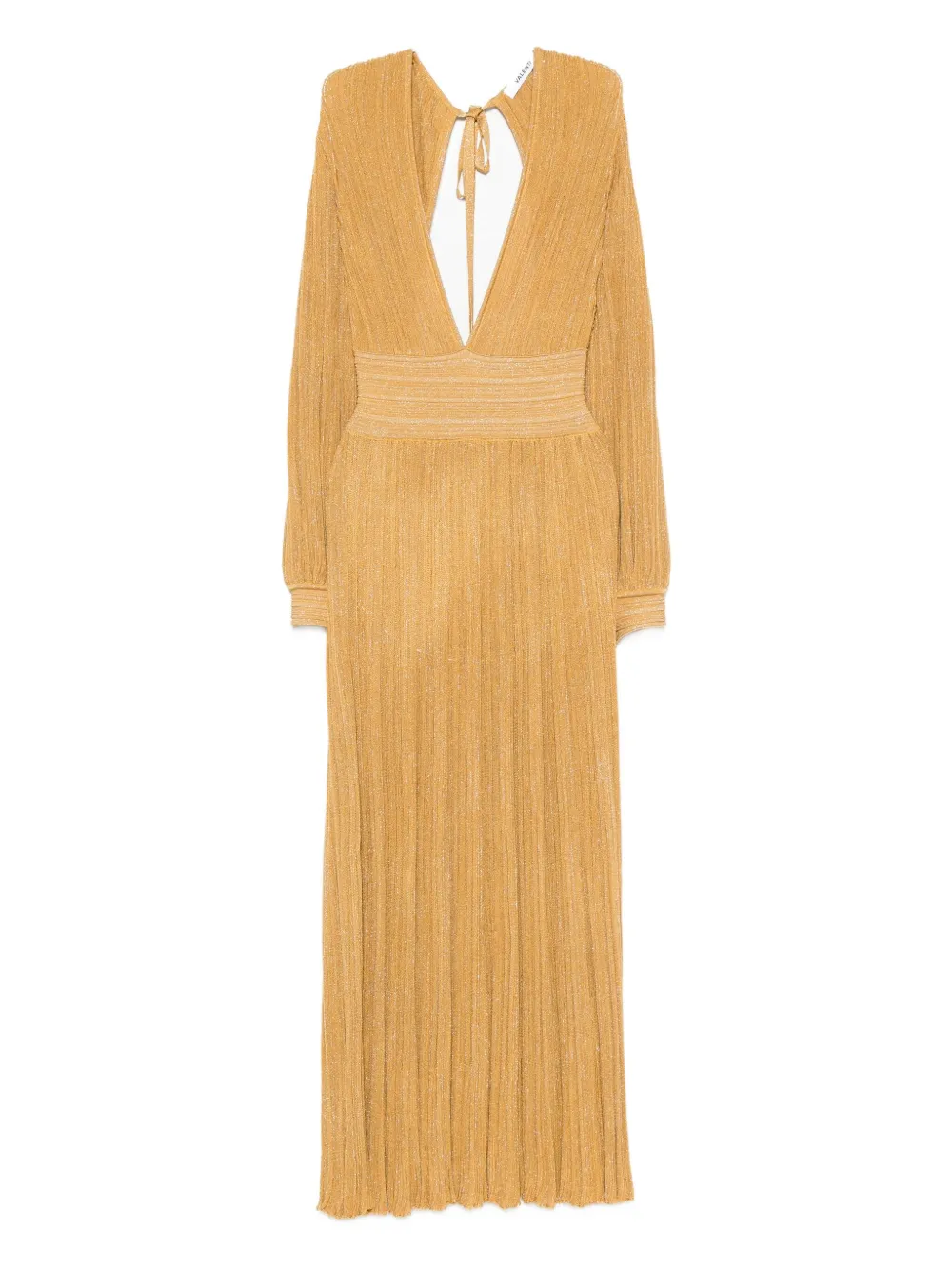 Платье макси с V-образным вырезом и плиссировкой Antonino Valenti, желтый
Платье макси с V-образным вырезом и плиссировкой Antonino Valenti, желтый