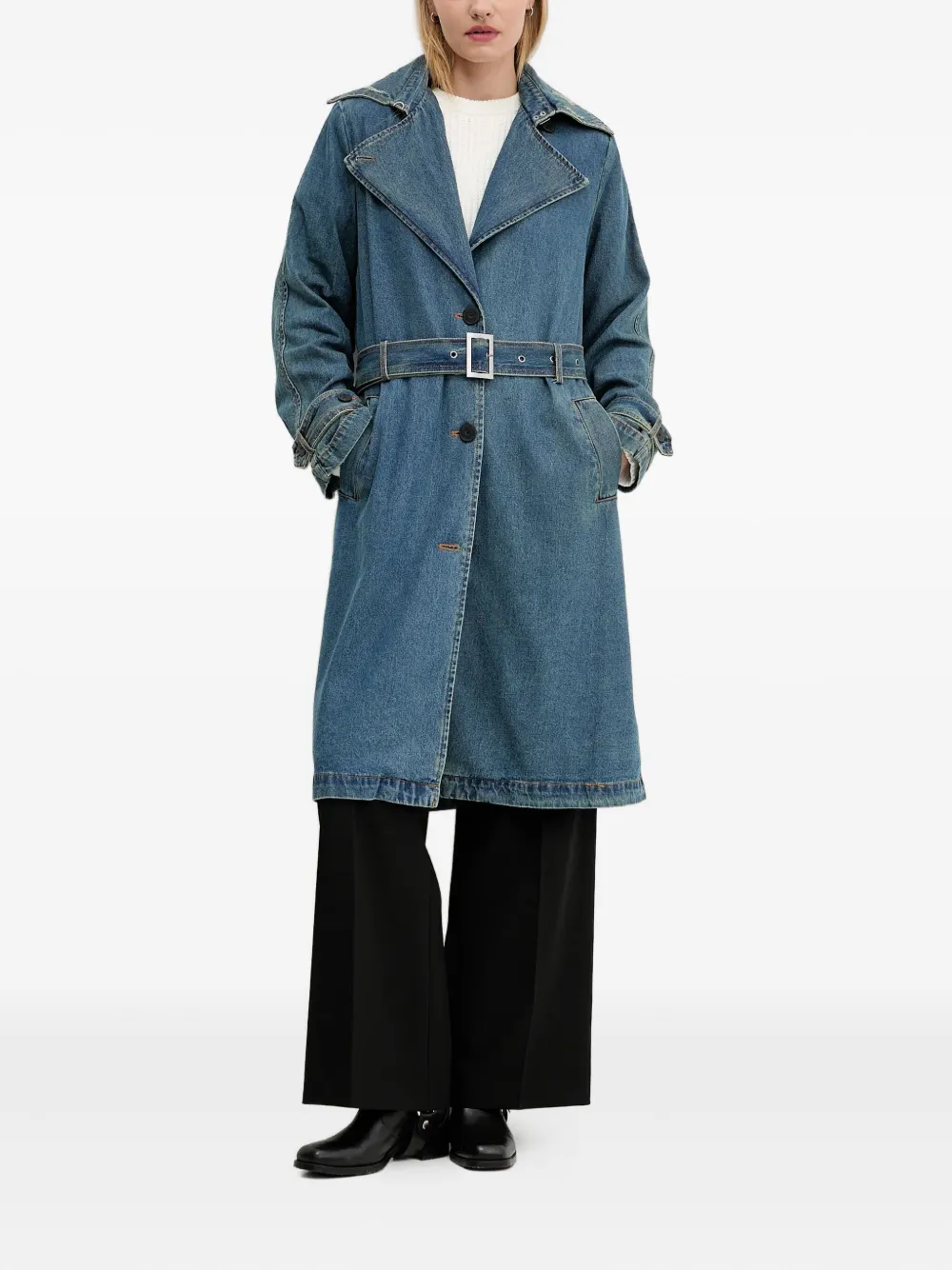 Пальто с поясом Desigual, синий
Пальто с поясом Desigual, синий