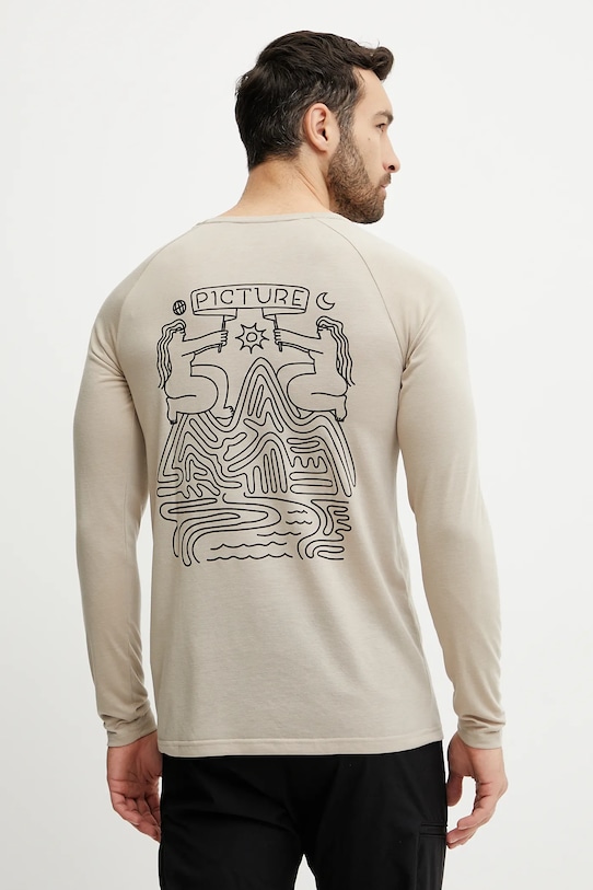 Лонгслив Maribo Picture, бежевый 
Лонгслив Maribo Picture, бежевый