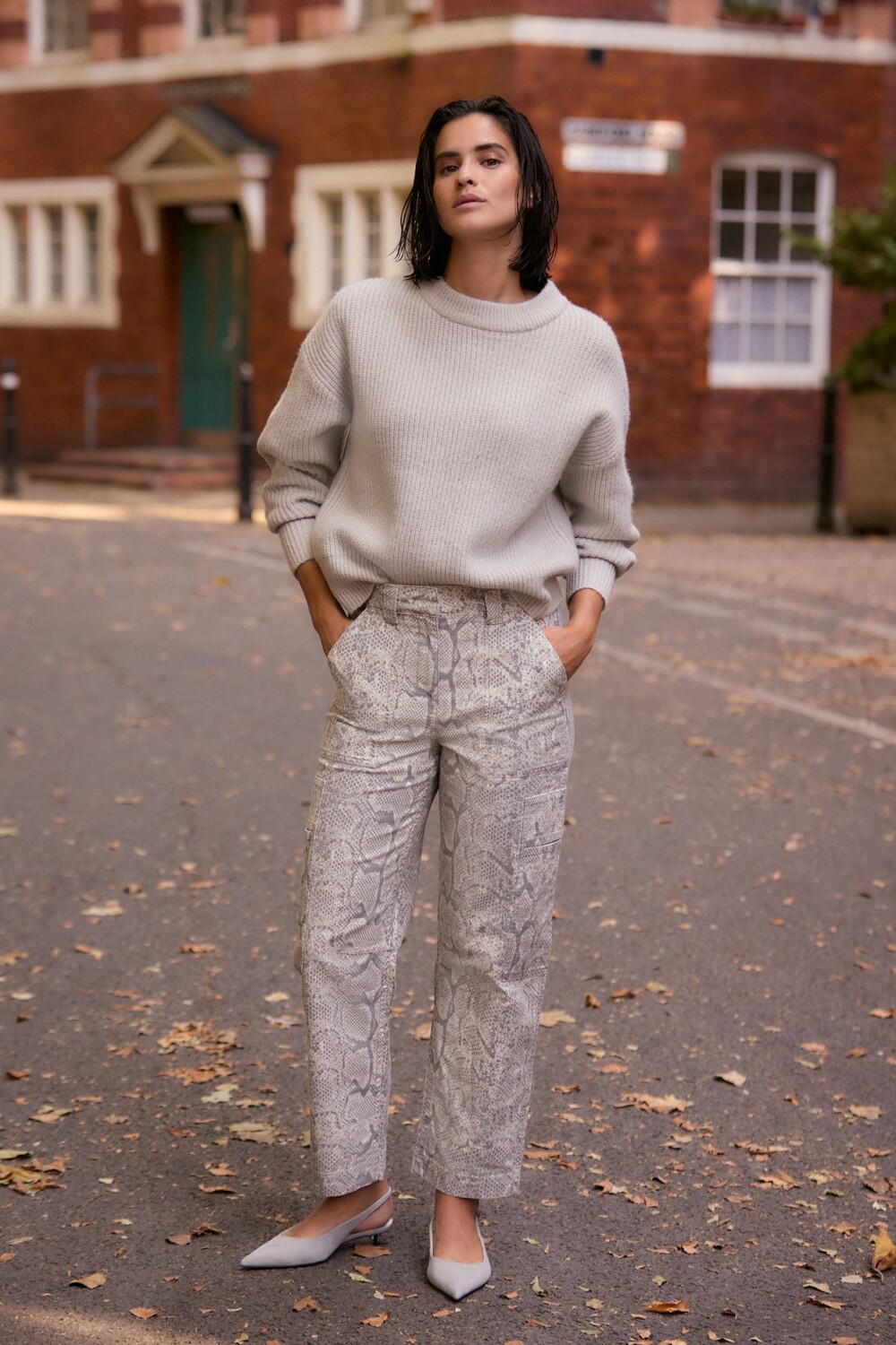 Брюки из хлопка «бочка» Next, серый
Брюки из хлопка «бочка» Next, серый