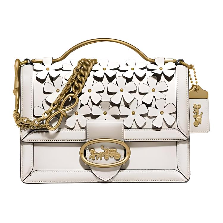 COACH Кожаная сумка Райли через плечо кроссбоди средний размер женская белая
COACH Кожаная сумка Райли через плечо кроссбоди средний размер женская белая