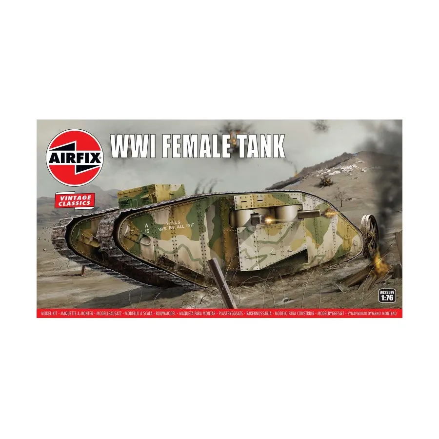 Женский танк Первой мировой войны, Vintage Classics (1:76) (Airfix)
Женский танк Первой мировой войны, Vintage Classics (1:76) (Airfix)