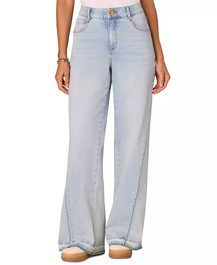 Женские рваные широкие джинсы с диагональным кроем Democracy, синий
Женские рваные широкие джинсы с диагональным кроем Democracy, синий