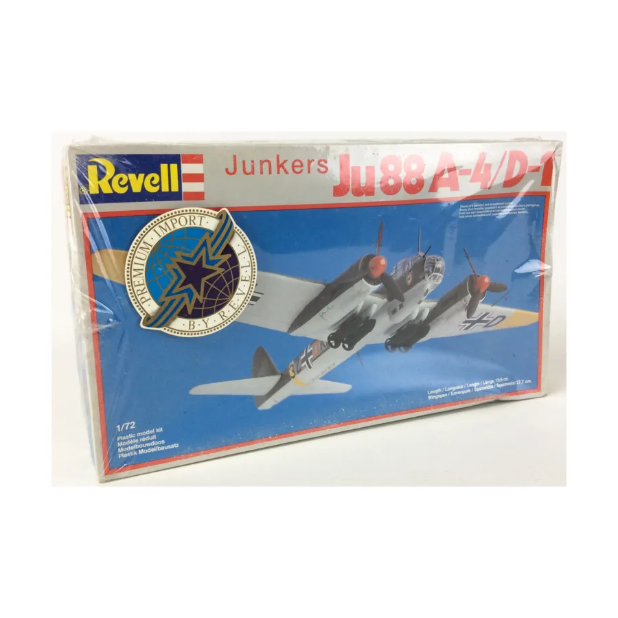 Junkers JU-88 A-4/D-1 (импортное премиум-издание), WWII Models (1:72) (Revell/Monogram)
Junkers JU-88 A-4/D-1 (импортное премиум-издание), WWII Models (1:72) (Revell/Monogram)
