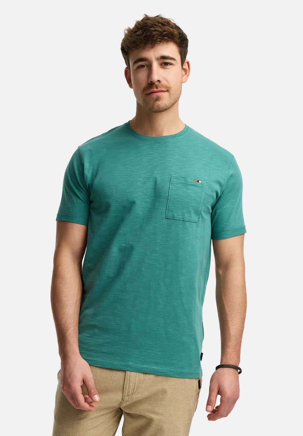 Базовая футболка ANDORRA INDICODE JEANS, светло-голубой 
Базовая футболка ANDORRA INDICODE JEANS, светло-голубой